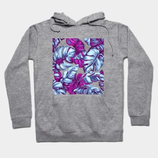 Tropical Leaves Camouflage Of Banana and Monstera 6 Hoodie